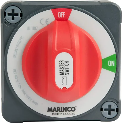 BEP Marinco Power Products Pro Installer - Interruptor de batería de encendido/apagado con montaje en EZ