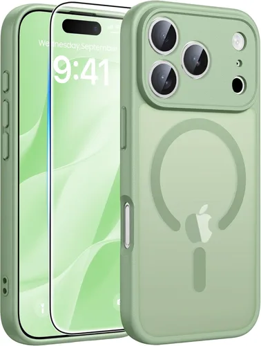 Miniatura 89 de FNTCASE Funda para iPhone 13 Pro: Fundas magnéticas translúcidas mate delgadas con protector de pantalla de vidrio templado