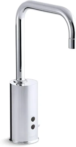 KOHLER Grifo de lavabo de un solo orificio sin contacto de cuello de cisne con tecnología de sensor Insight™ y mezclador de temperatura, alimentado