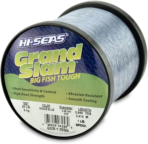 Miniatura 46 de Sedal de Pesca de Monofilamento HI-SEAS Grand Slam - Fuerte y Resistente a la Abrasión en Transparente, Rosa, Verde, Azul Ahumado, Amarillo