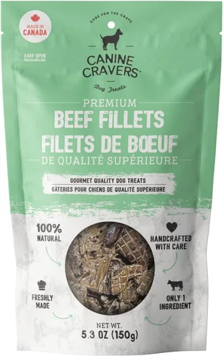 Miniatura 8 de Canine Cravers Golosinas para Perros de Un Solo Ingrediente – Filetes de Cordero Premium - Alimento para Mascotas Hipoalergénico Secado al Aire
