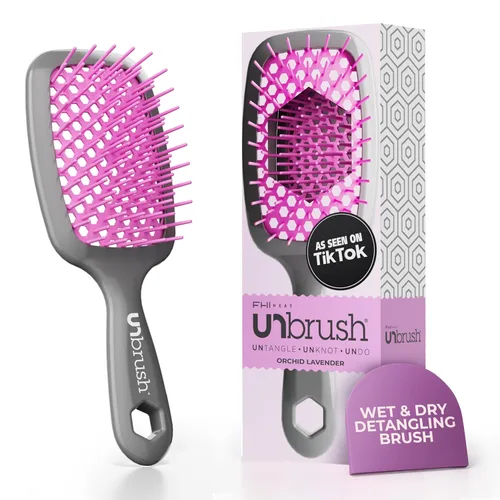 Miniatura 15 de FHI Heat UNbrush - Cepillo desenredante para cepillar sin dolor en cabello húmedo o seco — Cerdas antiestáticas DuoFlex duraderas, mango ligero