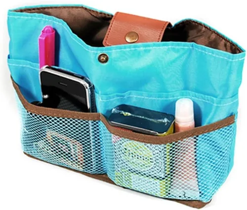 Miniatura 5 de Wrapables® Lo último en inserto para bolso/organizador de bolso y embrague de día, melocotón