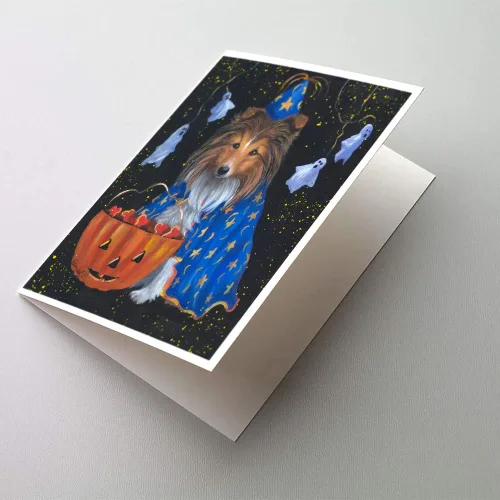 Miniatura 33 de Caroline's Treasures PPP3013GCA7P - Tarjetas de felicitación y sobres para mascotas de Basset Hound Teacher, paquete de 8 tarjetas en blanco