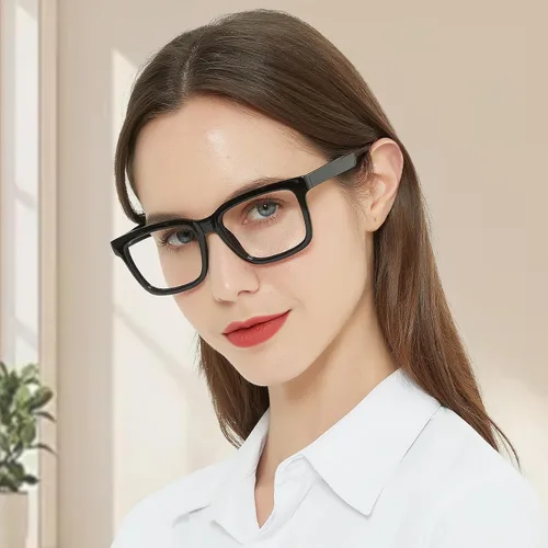 Miniatura 2 de Gafas de lectura grandes para mujer, diseño cuadrado grueso de moda, bisagra de resorte 1.0 1.25 1.5 1.75 2.0 a 4.0 5.0 6.0