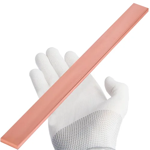 Miniatura 10 de Barra plana de cobre 110 de 1/4 "x 1" x 12" de largo, 0.236 in x 0.984 in x 12.008 in de cobre