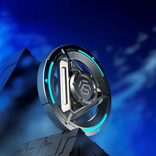Miniatura 3 de Spinner de metal para niños y adultos, alta velocidad y silencio con luz brillante, spinner de dedos genial, anti-ansiedad y liberación de estrés