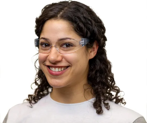 Miniatura 3 de SAFE HANDLER Gafas de seguridad con patillas de color transparente Talla única, para adultos, jóvenes, lentes de policarbonato protector