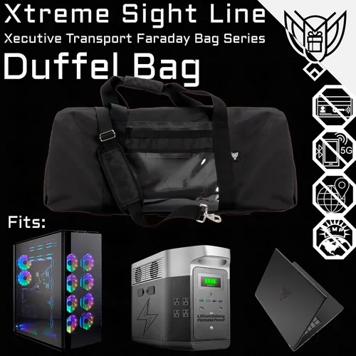 Miniatura 4 de Xtreme Sight Line ~ Xecutive Transport Faraday Bolsa de lona para torres de computadoras y otros dispositivos electrónicos grandes ~ Seguridad