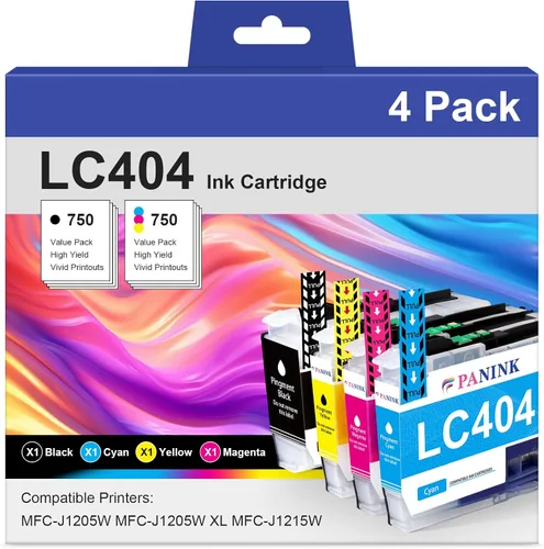 Cartuchos de tinta compatibles LC404 para impresora Brother de repuesto para Brother LC 404 LC404 XL LC404XL LC404BK cartuchos de tinta para