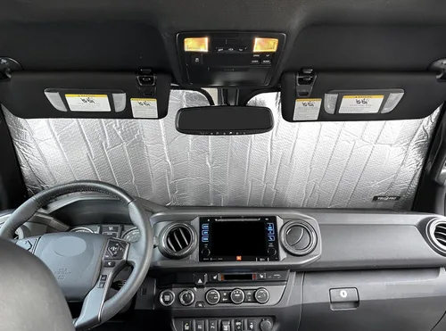 Miniatura 3 de YelloPro Parasol reflectante para parabrisas de ajuste personalizado para Toyota Tacoma 2016 2017 2018 2019 2020 2021 2022 2023, TRD Off-Road, SR