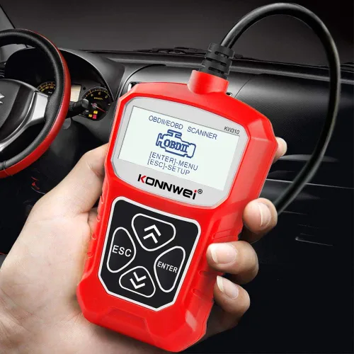 Miniatura 6 de KONNWEI Escáner OBD2 KW310 con funciones OBDII completas, 10 modos, lector de códigos de falla del motor automotriz, herramienta de escaneo