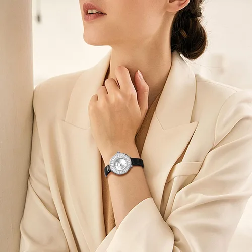 Miniatura 2 de Avaner Reloj de cara pequeña para mujer, reloj de cuero ultra delgado, reloj de pulsera de cuarzo analógico, reloj de vestir elegante para mujer