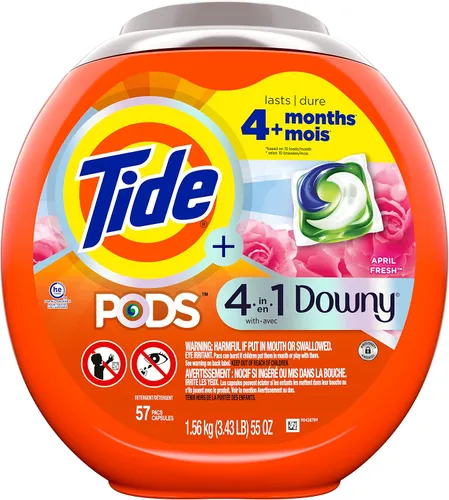 Miniatura 10 de Tide PODS con detergente líquido Downy, April Fresh, 12