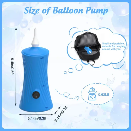 Miniatura 2 de Balloon Pump Electric Air Pump for Long Balloon Inflator Blower Machine for Birthday Party Celebration Balloons Decorations for Twisty Animal