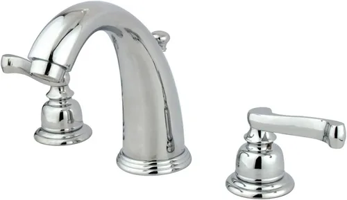Miniatura 5 de Kingston Brass KB982FL Royale Grifo de lavabo generalizado con latón emergente, latón pulido, centro ajustable de 8 pulgadas