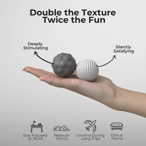 Miniatura 5 de Bolas Magnéticas de Silicona Juguete Fidget para Adultos, Bolas de Imanes de Silicona Suave, 2PCS Extra Grandes de 40.5mm Juguetes Sensoriales