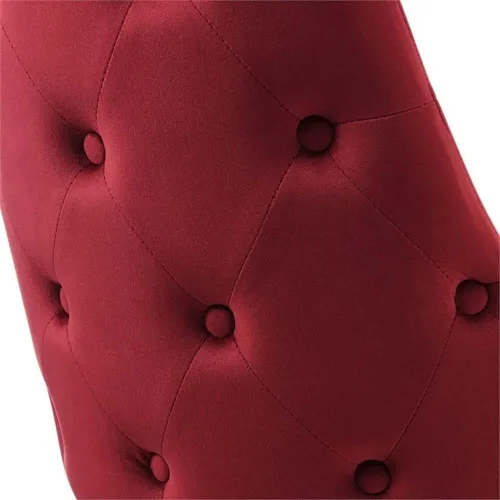 Miniatura 6 de Modway Adorn Silla auxiliar de comedor de terciopelo copetudo, color negro, 25 pulgadas de profundidad x 22 pulgadas de ancho x 34 pulgadas de alto