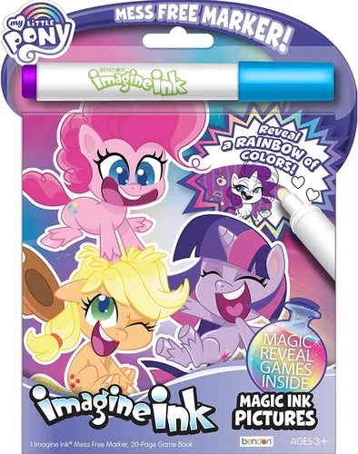 Miniatura 3 de My Little Pony Imagine - Juego de 3 libros para colorear de tinta sin desorden MLP para niños, recuerdos y actividades de fiesta de My Little Pony