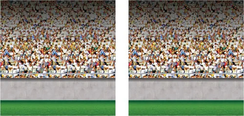Miniatura 8 de Beistle Telones de fondo de campo de fútbol, 4 x 30 pies, paquete de 2 - Telón de fondo para fiestas, fondo de fotos, cubierta de pared fácil
