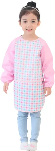 Miniatura 48 de Plie Kids Waterproof Art Smock – Long Sleeve Apron for Painting, Baking, Sensory Play (Ages 1–10)