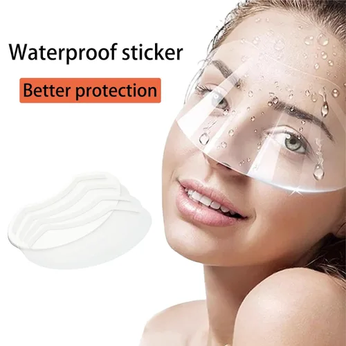 Miniatura 5 de 50 protectores faciales para ducha, protectores faciales de ducha, protector de ojos de plástico transparente para laca para el cabello, visera