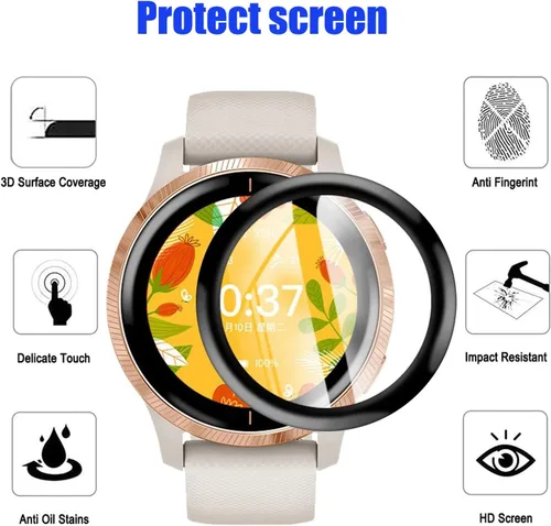 Miniatura 2 de Paquete de 4 protectores de pantalla diseñados para Google Pixel Watch, película de TPU, protección de relojes inteligentes sin burbujas para Google