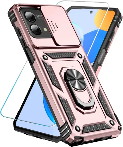 Miniatura 13 de SunStory Funda para teléfono Motorola Moto G Stylus 5G 2023 con protector de pantalla HD y cubierta deslizante para la cámara y patas de apoyo, Negro