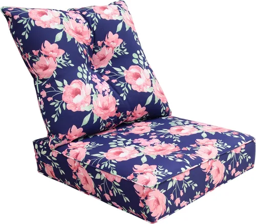 Miniatura 12 de Juego de cojines de repuesto para sillón de interiores o exteriores; para primavera y verano Olefina Gris Claro