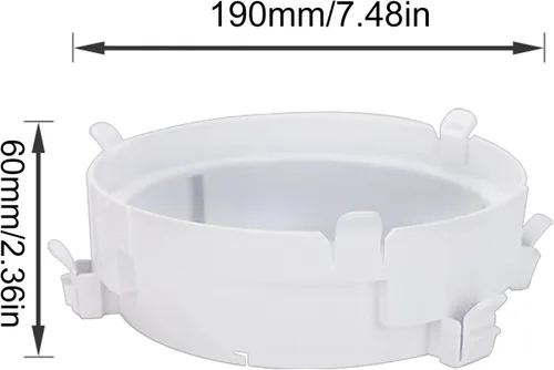 Miniatura 6 de Conector de manguera de escape de aire acondicionado, tubo de conducto redondo de 7.5 in para KY25 KY35 1P 1.5P unidades de CA móviles 99%