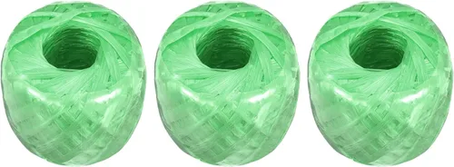 Cuerda de nailon de poliéster [para embalaje incluido en el hogar, bricolaje, 328 pies/328 pies/3 rollos de plástico, verde