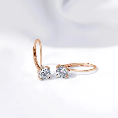 Miniatura 3 de Tienda Essentials Pendientes de plata de ley chapados en platino con circonita con elementos infinitos (anteriormente colección Tienda)