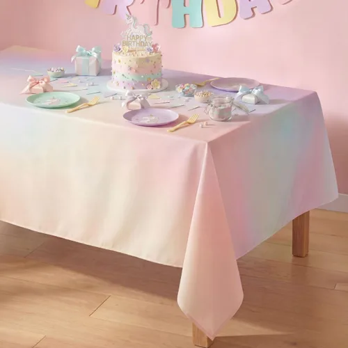 xo, Fetti Mantel lavable degradado pastel – 9 pies | Decoraciones de fiesta de cumpleaños, suministros de despedida de soltera, baby shower, pastel