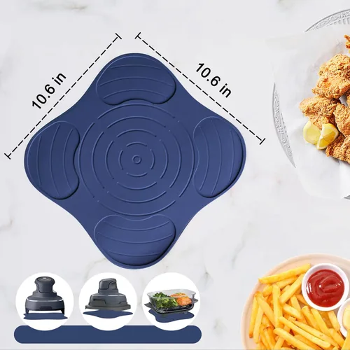 Miniatura 2 de Salvamanteles para freidora de aire de silicona para Ninja Crispi, almohadillas calientes para accesorios de freidora de aire Ninja Crispi