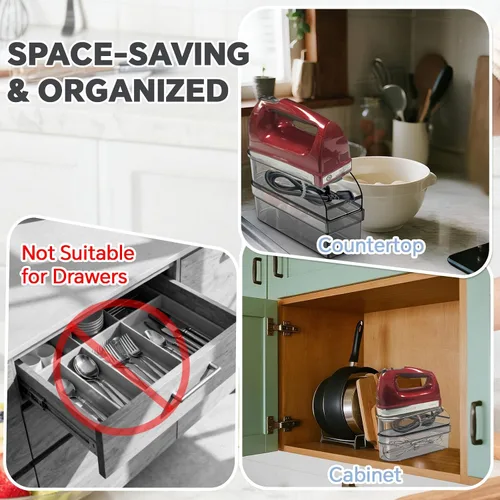 Miniatura 7 de KitchenAid - Caja de almacenamiento para batidora de mano para batidoras de mano KitchenAid serie KHM5/KHM6/KHM7/KHM9 Ultra Power Speed, caja