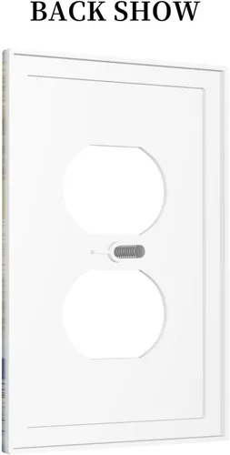 Miniatura 4 de Cubiertas de Tomacorrientes Dúplex de 1 Gang con Faro de Velero Náutico, Placa Frontal Decorativa de Receptáculo Eléctrico Individual, Placa