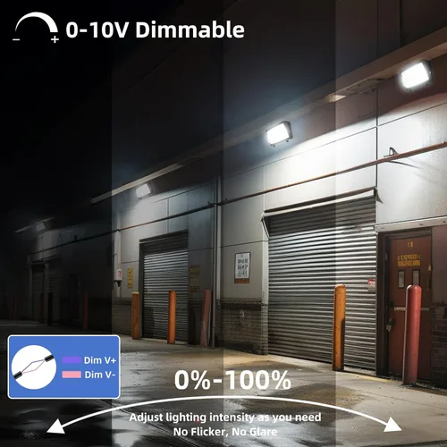 Miniatura 6 de hykolity Luz LED de Paquete de Pared de 120W con Sensor de Anochecer a Amanecer, 16200lm 5000K Luz de Día Iluminación de Seguridad Comercial