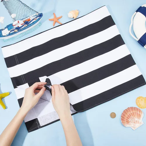 Miniatura 2 de GORGECRAFT Silla de playa de 44.5 x 16.9 in, lona de repuesto, 2 piezas, fundas de repuesto para sillas de salón al aire libre, color blanco