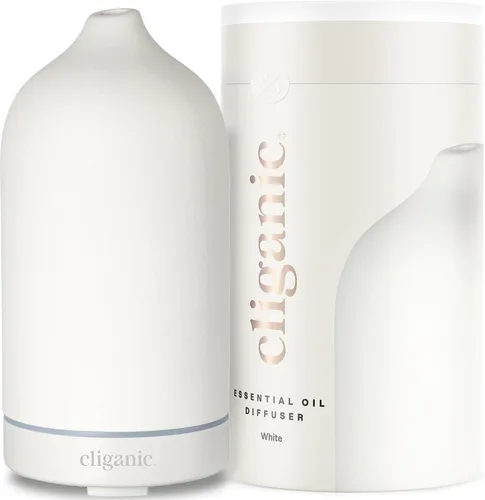 Miniatura 10 de Cliganic Difusor de cerámica (negro), 3.4 fl oz ultrasónico para aceites esenciales aromaterapia, hogar y oficina