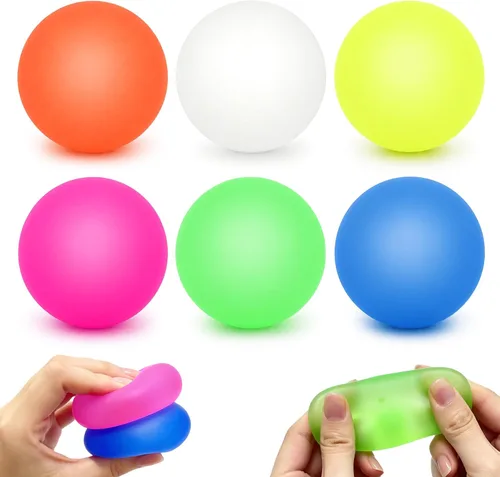 Miniatura 7 de 3 bolas antiestrés para adultos, bola blanda sensorial con textura de gel de memoria para niños y adultos, ejercicios de mano, regalos de fiesta