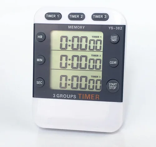 Miniatura 4 de Pantalla de línea, cronómetro digital, temporizador de cuenta regresiva con función de memoria, ligero, portátil, para deportes y cocina