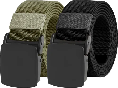 Miniatura 52 de UNGGJKB Men's Tactical Belt, Nylon Casual Elastic Belt, Work Belt That Can Be Cut And Adjusted