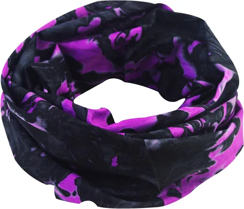 Miniatura 4 de Obacle Máscara Facial Sin Costuras Rave Bandana Hombres Mujeres para Protección contra Polvo Sol Viento Negro Puro Púrpura