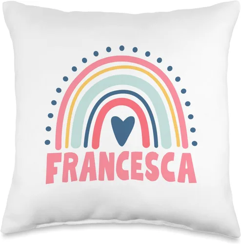 Idea Regalo Personalizzata con Nome Gifts Idea Francesca Name Custom Woman Myth Legend - Almohada para fiesta de cumpleaños, 16 x 16 pulgadas,
