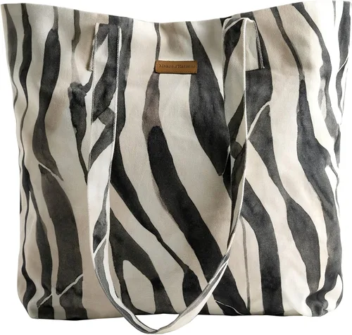 Miniatura 65 de Maison d' Hermine - Bolsa de lona de algodón reutilizable para mujeres, con asa para el hombro, bolsas a granel para compras y viajes