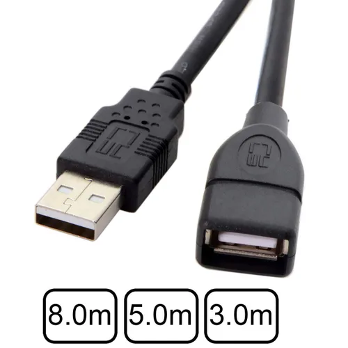 Miniatura 4 de Cablecc 26.2 ft 16.4 ft 9.8 ft USB Estándar-B Tipo a USB 2.0 Cable de datos macho para disco duro y escáner e impresora (26.2 ft)