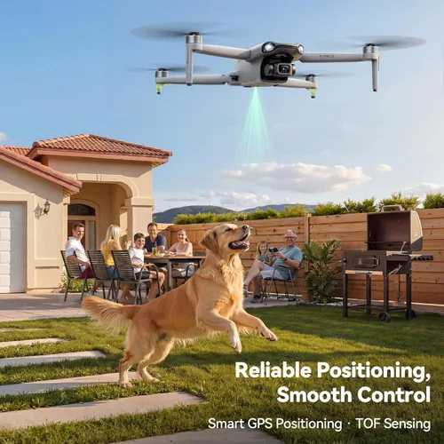 Miniatura 7 de Ruko F11PRO 2 Drone con cámara 6K para adultos, estabilizador de cardán de 3 ejes, 2 baterías para tiempo de vuelo de 70 minutos, transmisión