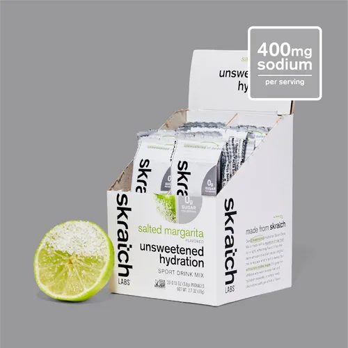 Miniatura 2 de Skratch Labs Mezcla de bebidas para hidratación deportiva no endulzada Sin azúcar Potenciador de electrolitos Margarita salada - 20 porciones