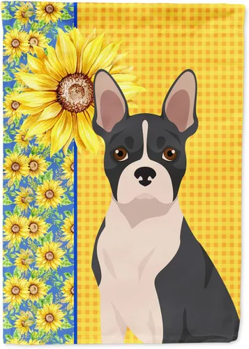 Miniatura 92 de Caroline's Treasures WDK5331CHF - Bandera de verano con diseño de girasoles rojos y blancos, manga grande, para porche, para colgar en la pared