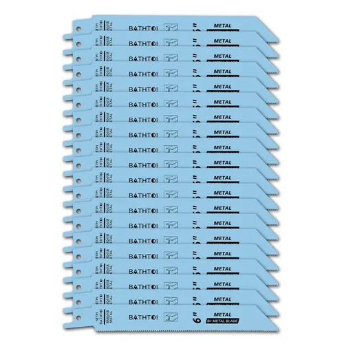 Miniatura 11 de Paquete de 25 hojas de sierra recíproca de 6 pulgadas y 18 Tpi para chapa, tuberías, corte de clavos, corte de perfiles, cuchillas Sawzall